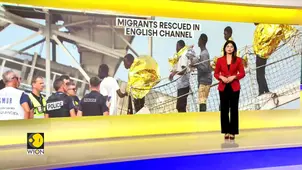 French and British forces rescue migrants off Normandy coast 