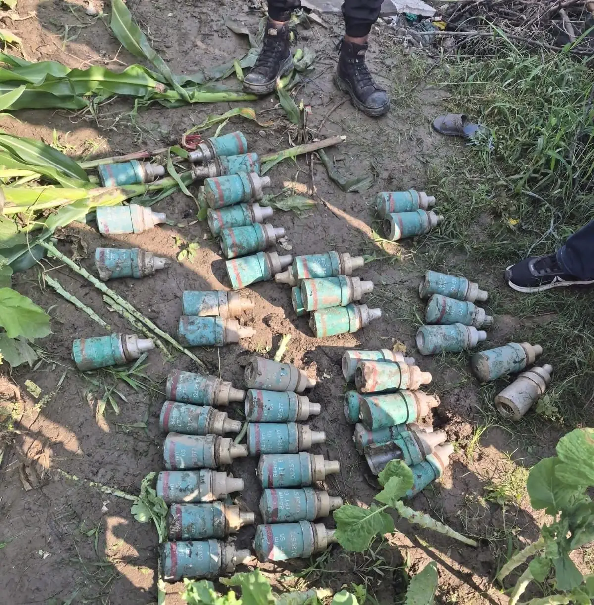 Security forces recover 45 scrap shells in joint search operation in Sopore