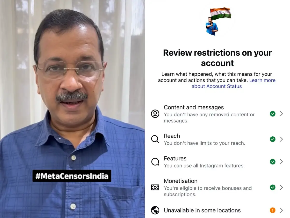 'Don't bow down to PM Modi': Kejriwal claims Meta restricted his account in India