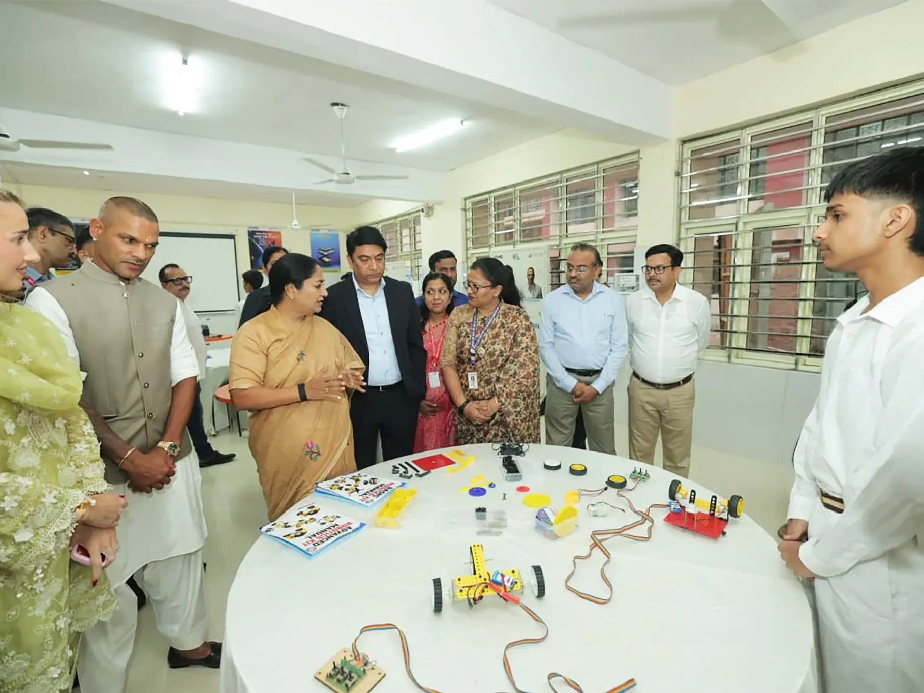 Delhi CM Rekha Gupta, Shikhar Dhawan launch STEM Innovation Lab at Pitampura school Delhi CM Rekha Gupta, Shikhar Dhawan launch STEM Innovation Lab at Pitampura school