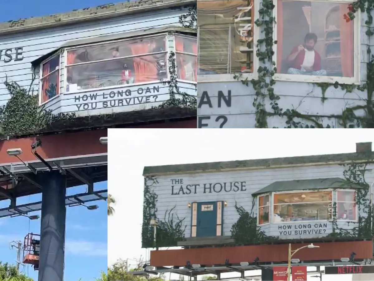 A man inside a billboard? Netflix’s bizarre The Last House promo leaves the internet stunned