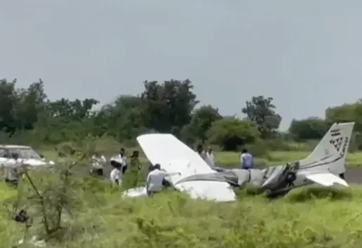 Private trainer aircraft crashes near Baramati airstrip in Maharashtra's Pune