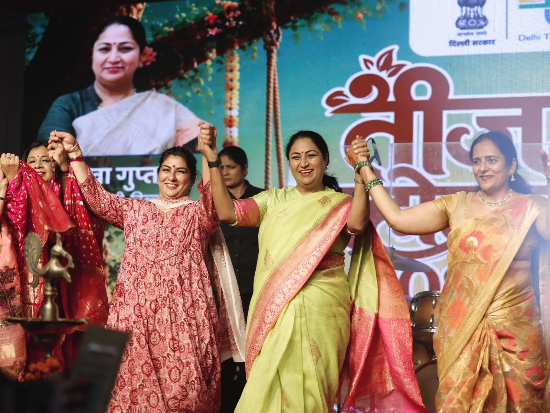Delhi CM Rekha Gupta celebrates Teej with women at Delhi Haat, highlights women’s empowerment Delhi CM Rekha Gupta celebrates Teej with women at Delhi Haat, highlights women’s empowerment
