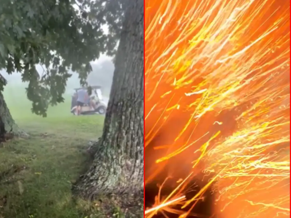 Man records himself being struck by lightning - Watch Man records himself being struck by lightning - Watch
