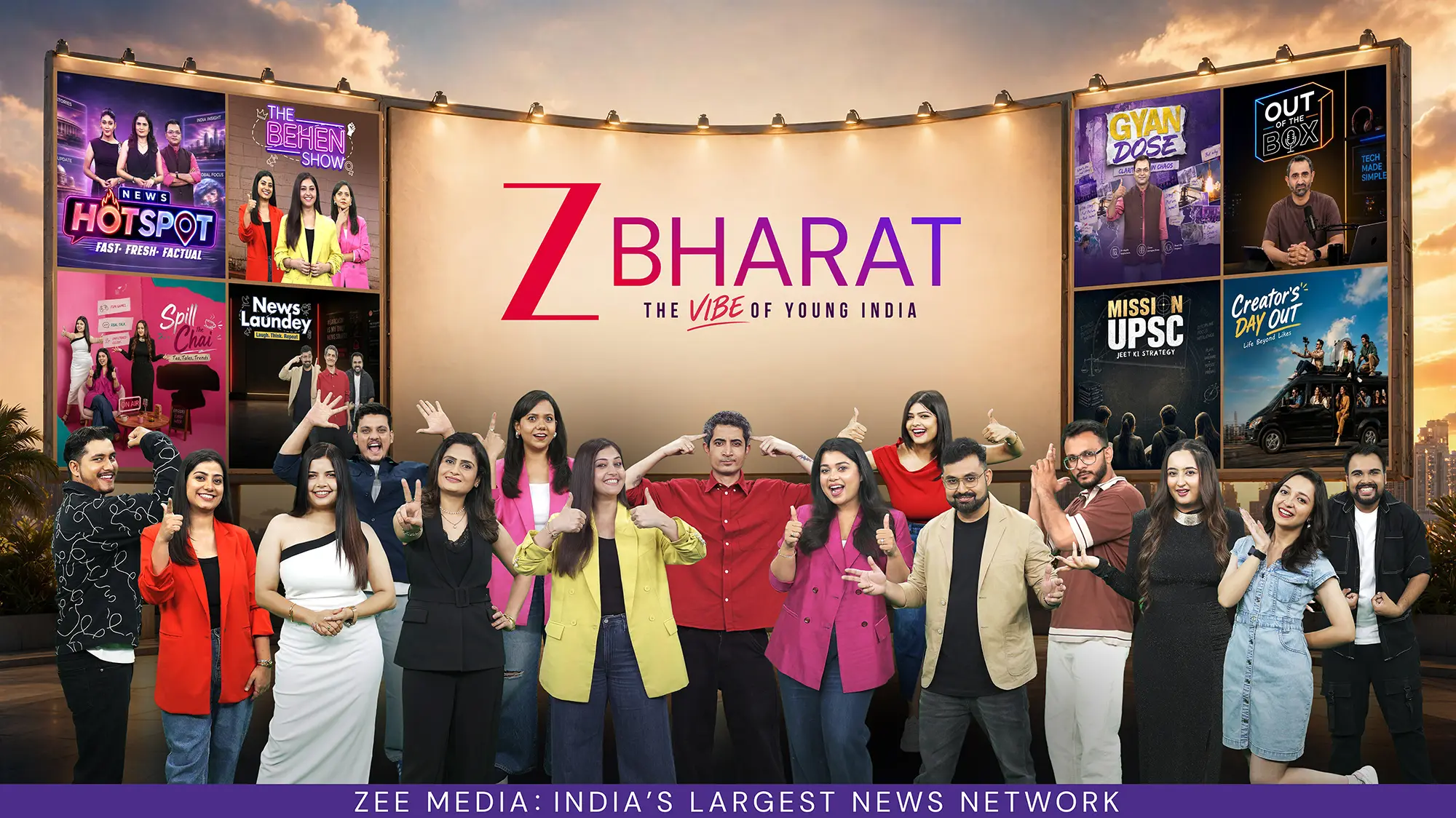 Zee Bharat restages itself to capture the vibe of young India