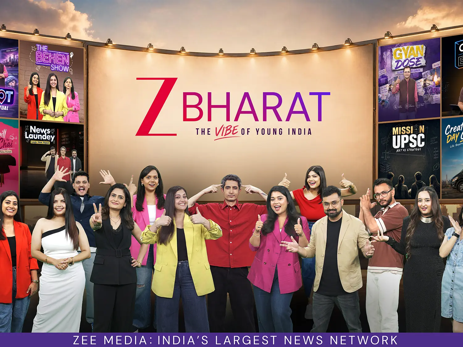 Zee Bharat restages itself to capture the vibe of young India Zee Bharat restages itself to capture the vibe of young India