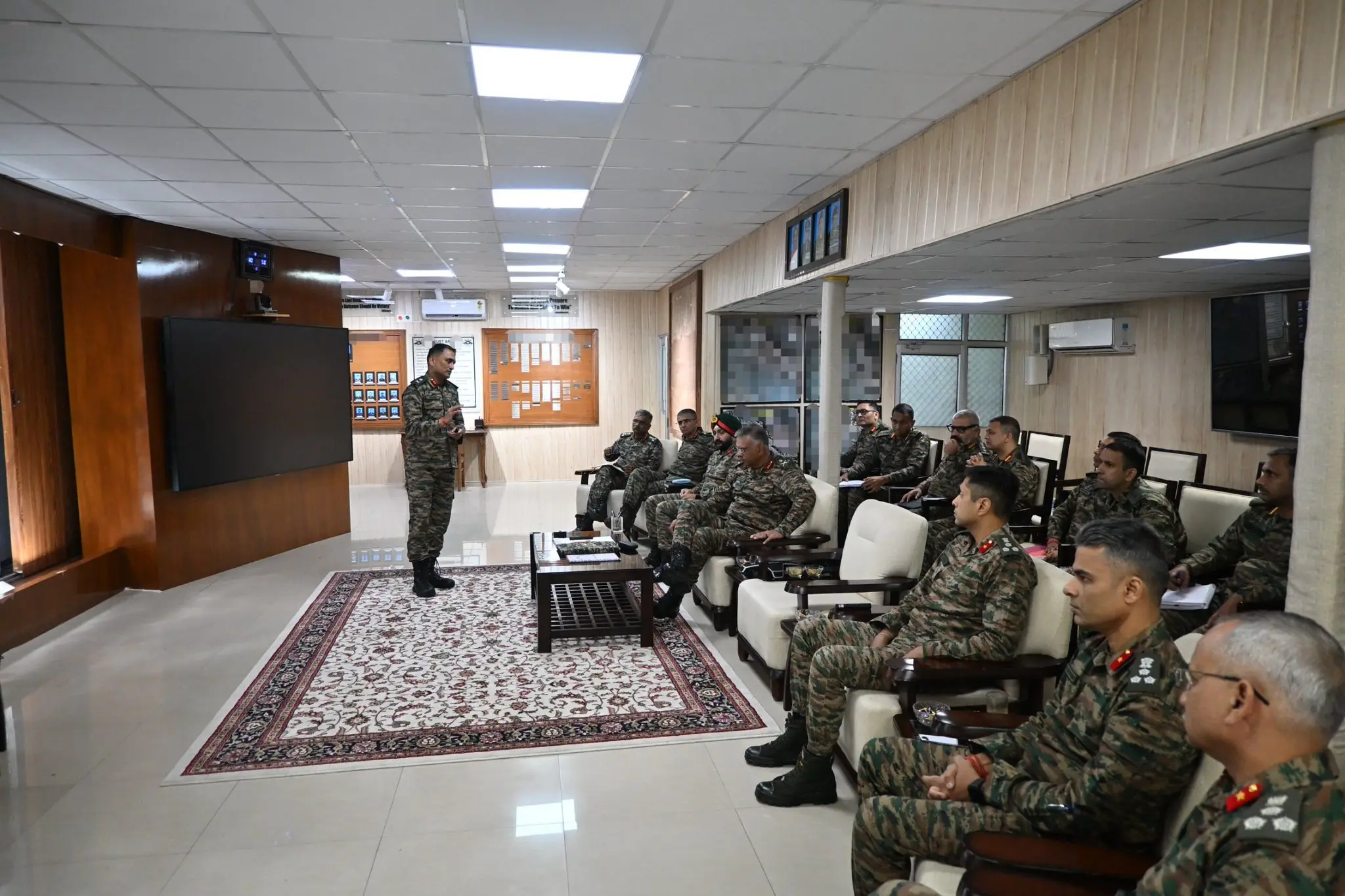 GOC White Knight Corps reviews operational readiness of forces in hinterland