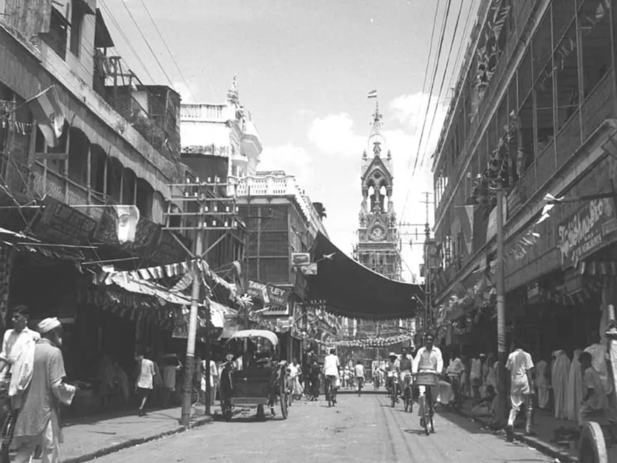 Indian National Flag hoisted at Chandni Chowk