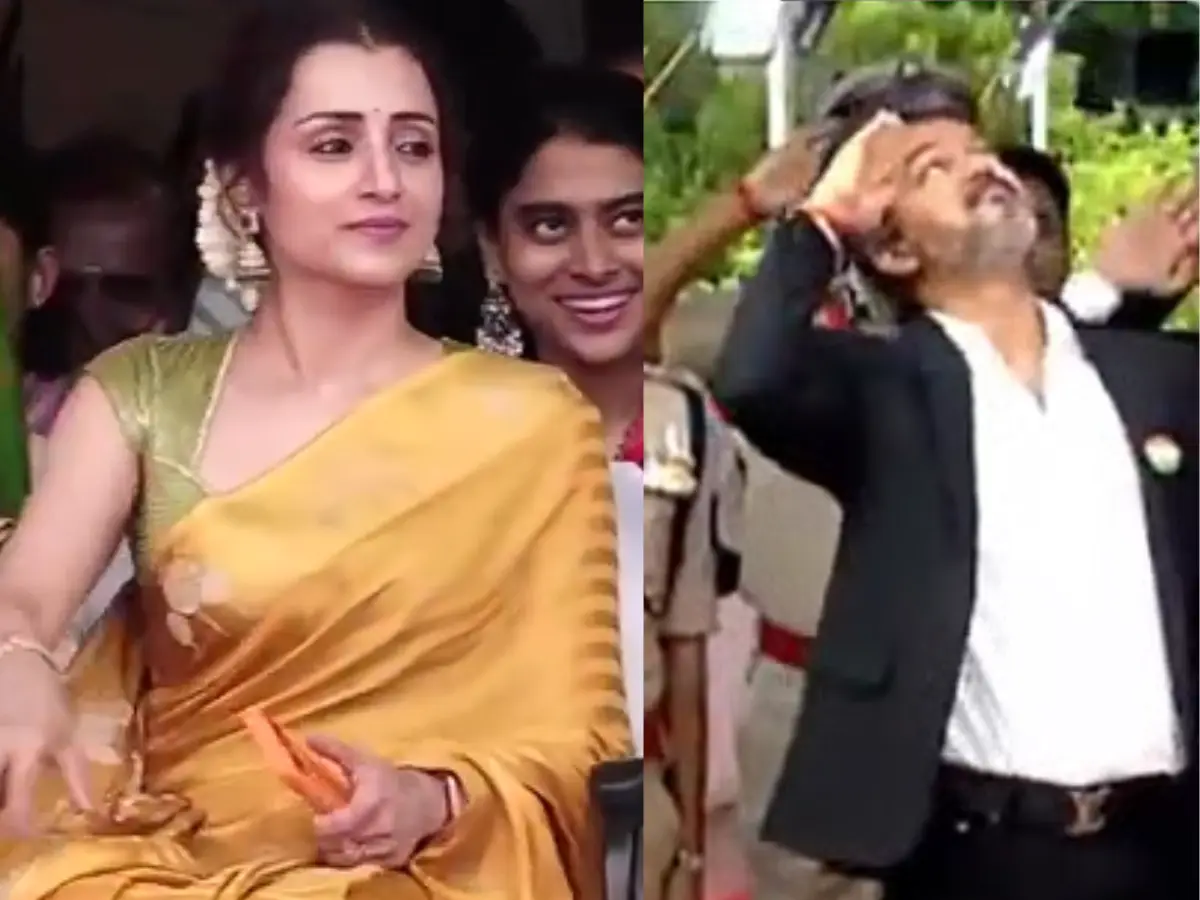 Trisha salutes CM Vijay at Independence day celebrations, video goes watch