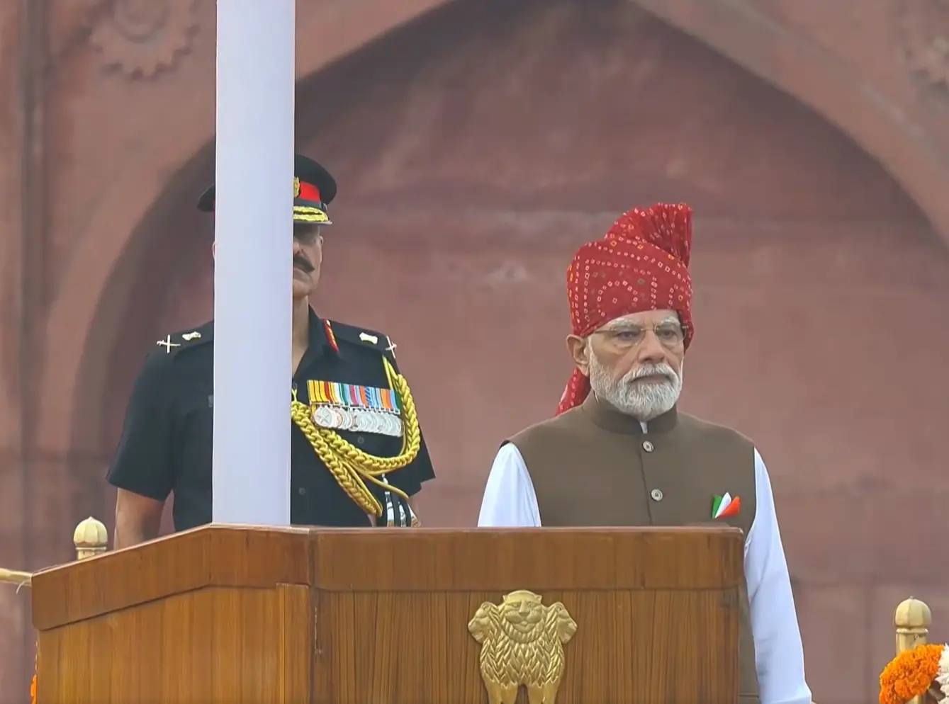 'Vande Mataram' played at Red Fort for first time since India's Independence