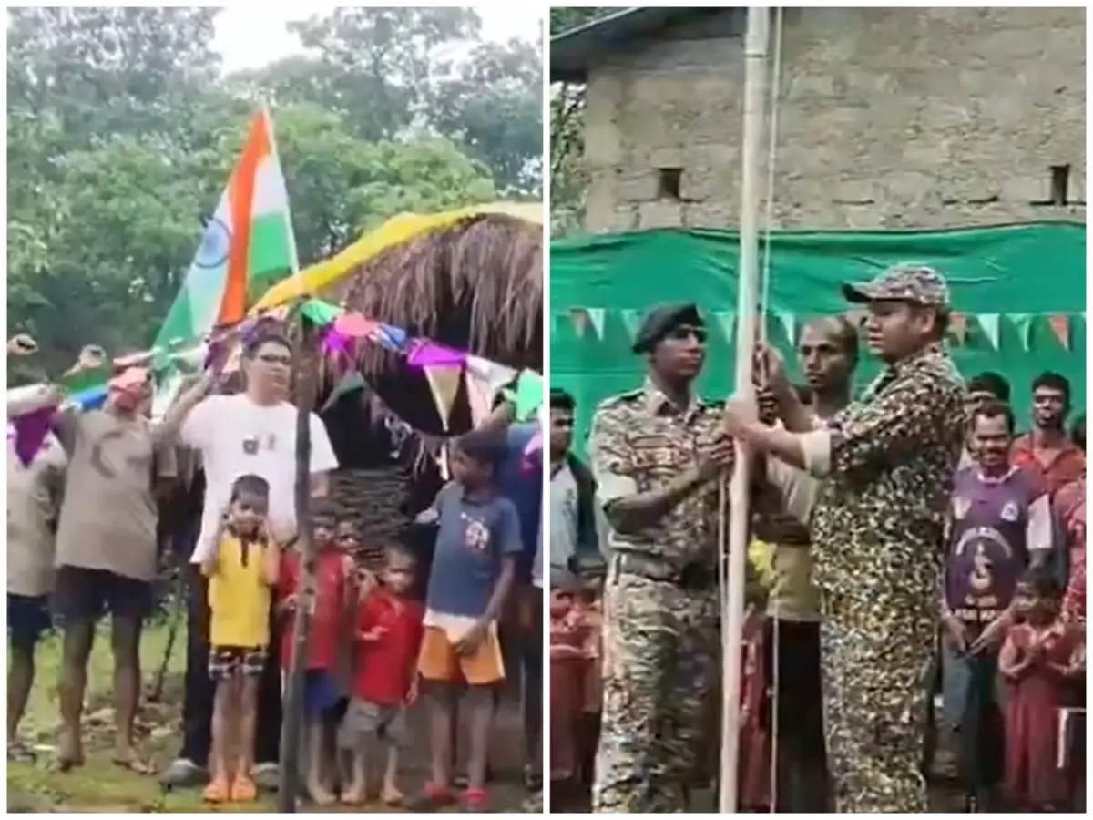 Once a Naxal stronghold, Chhattisgarh village hoists national flag for first time on Independence Day Once a Naxal stronghold, Chhattisgarh village hoists national flag for first time on Independence Day