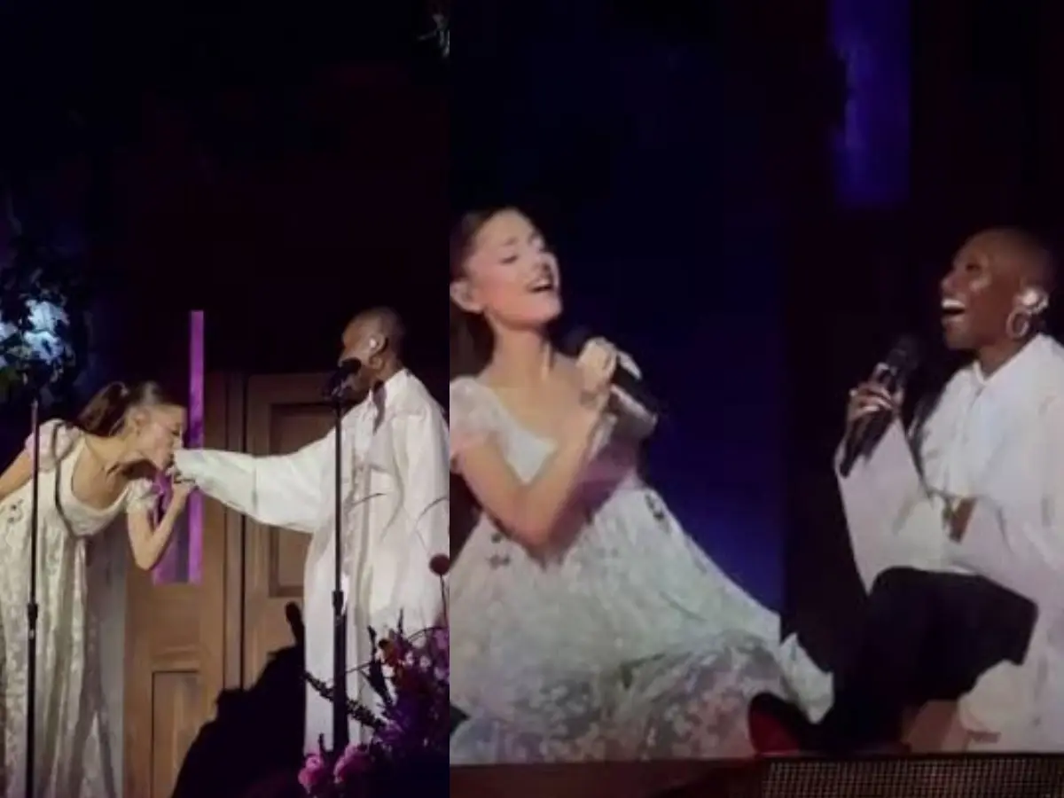 Ariana Grande and Cynthia Erivo reunite on stage for surprise Wicked performance in London | Watch Ariana Grande and Cynthia Erivo reunite on stage for surprise Wicked performance in London | Watch