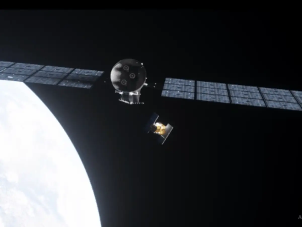 NASA's falling telescope and its saviour spacecraft captured behind each other - Video