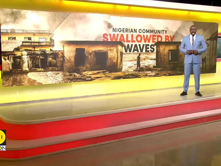 Rising seas: How a Nigerian community is being swallowed by the waves 