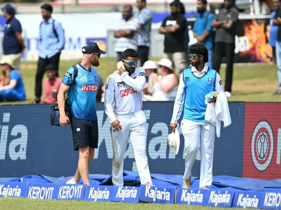 IND vs SL: Chandimal taken to hospital for scans after injuring neck and shoulder during fielding