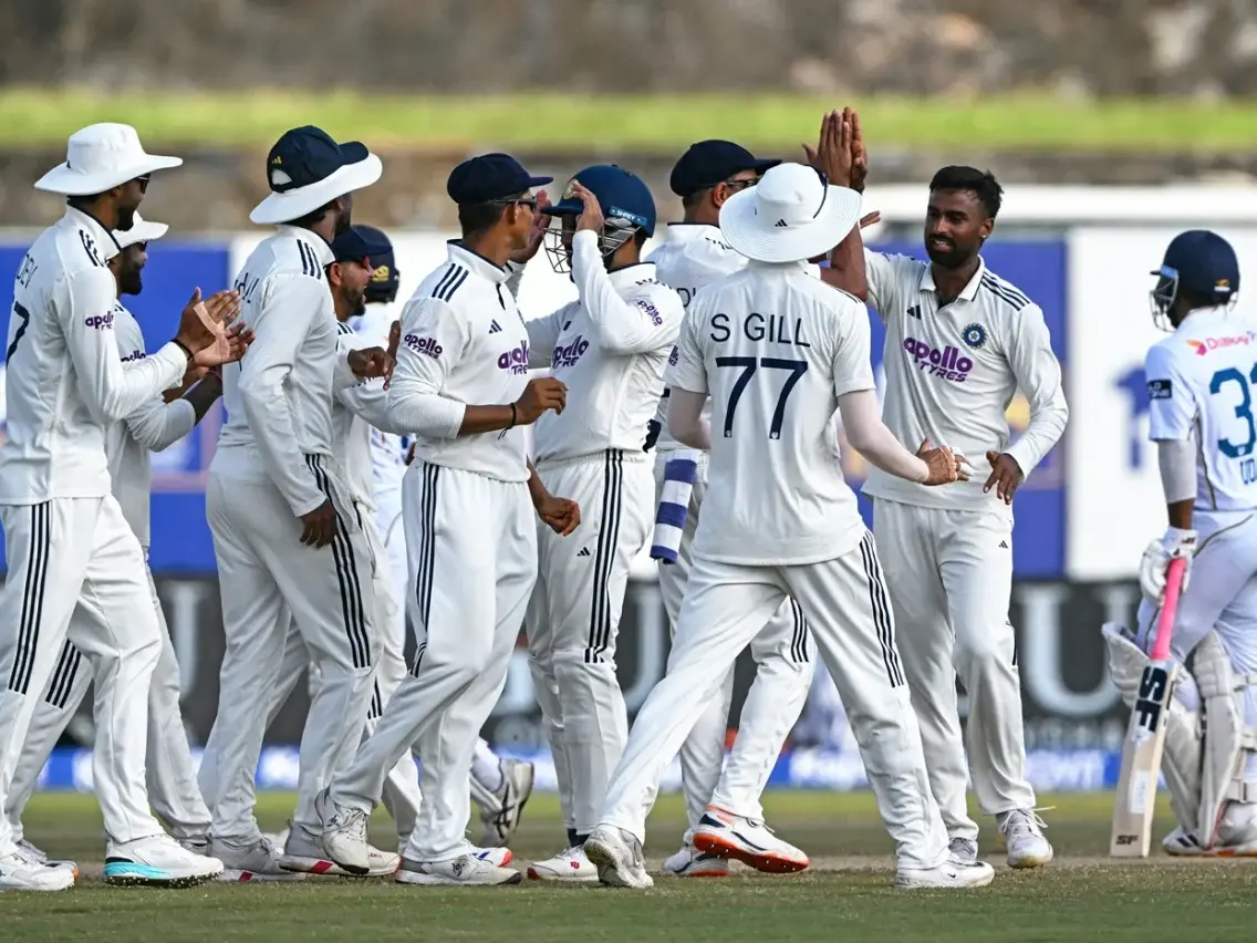 IND vs SL, 1st Test: Manav Suthar's 10-for in only second match helps India win by 165 runs IND vs SL, 1st Test: Manav Suthar's 10-for in only second match helps India win by 165 runs