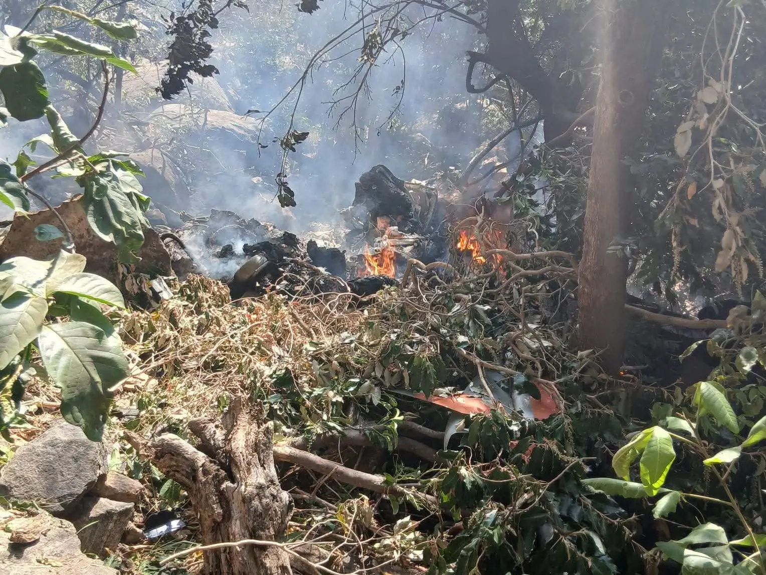 Tourist helicopter crashes in Kenya, all on board killed Tourist helicopter crashes in Kenya, all on board killed