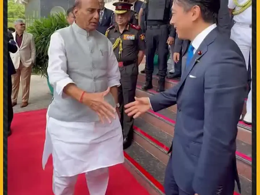 Rajnath Singh Bids Japan Defence Minister Farewell In Japanese