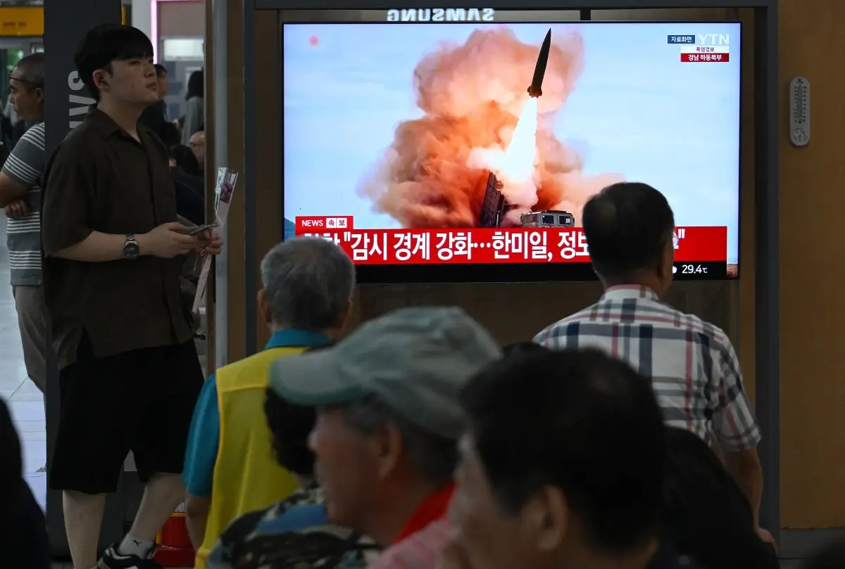 North Korea launches suspected ballistic missile as US-South Korea drills continue