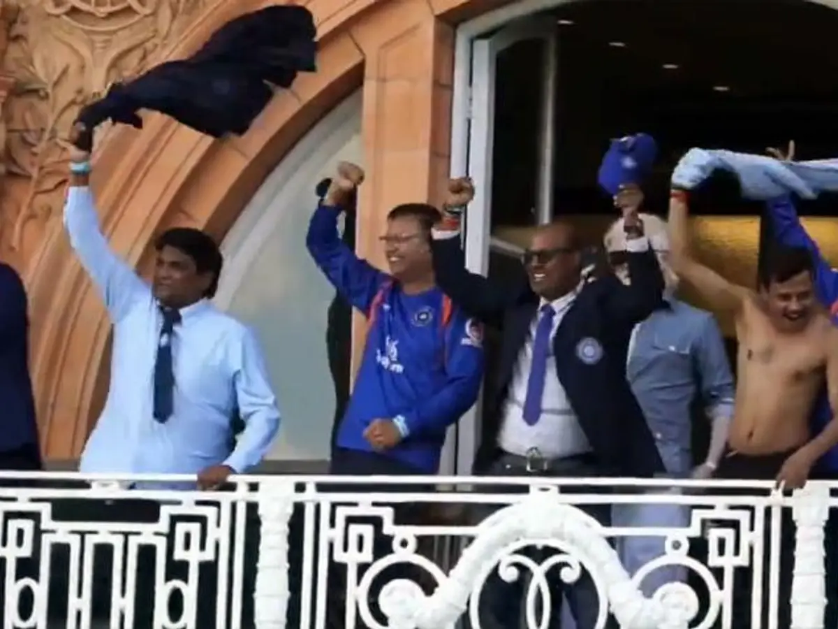 India's disability team recreates Ganguly's Lord's celebration