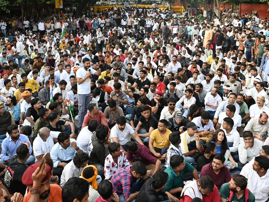 Anti-reservation protest draws large crowd at Delhi’s Jantar Mantar; several detained