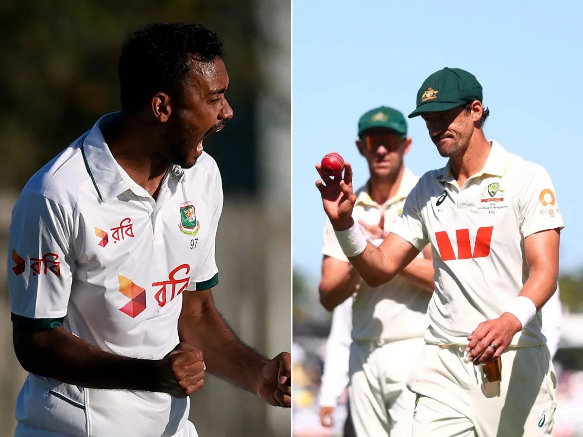 18 Wickets on Day 1 in Mackay: Starc, Shoriful claim six-fors as Australia lead by 101
