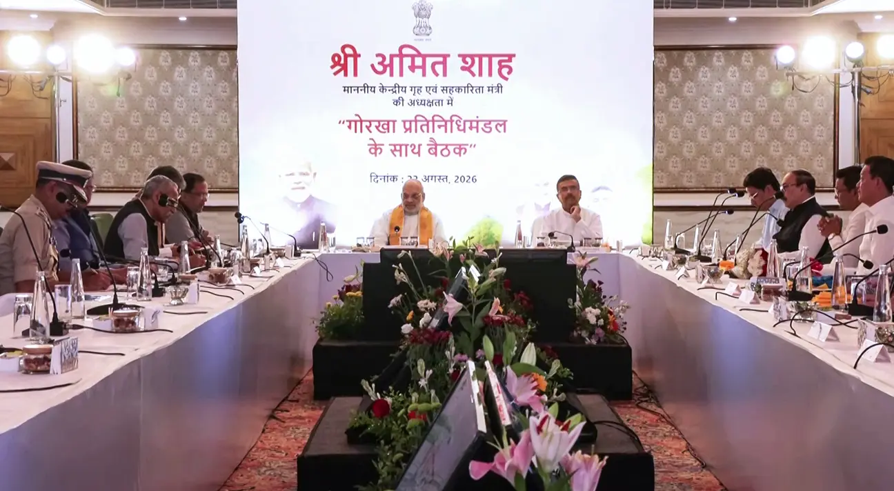 Amit Shah meets Gorkha leaders in Darjeeling, MHA panel to draft ‘permanent political solution’