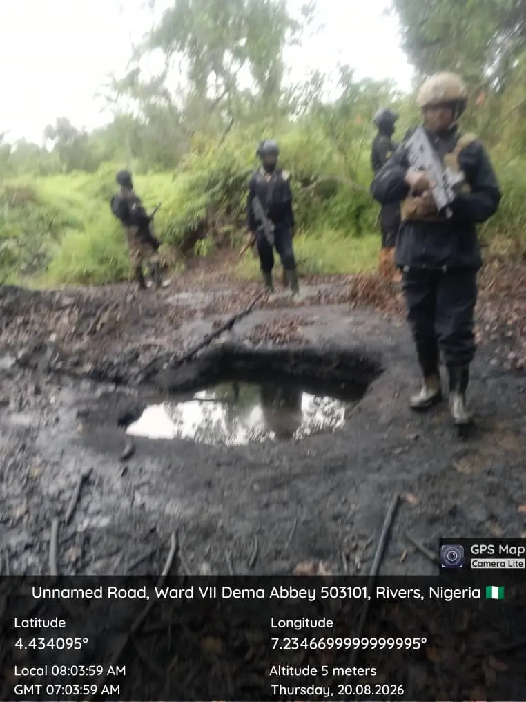 Nigerian Navy disrupts crude oil theft operation, recovers 93,000 litres in Bonny
