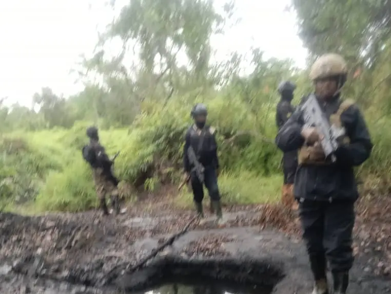Nigerian Navy disrupts crude oil theft operation, recovers 93,000 litres in Bonny Nigerian Navy disrupts crude oil theft operation, recovers 93,000 litres in Bonny