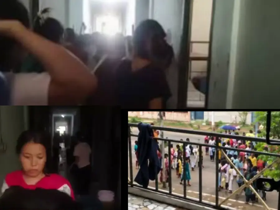 Northeast students, local girls clash at Andhra college over missing phone; sticks, bucket, slippers used - VIDEO
