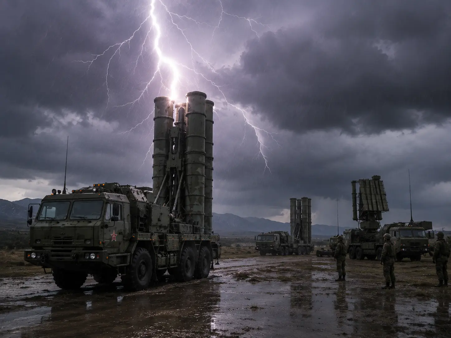 What happens if lightning strikes an S-400 launcher?