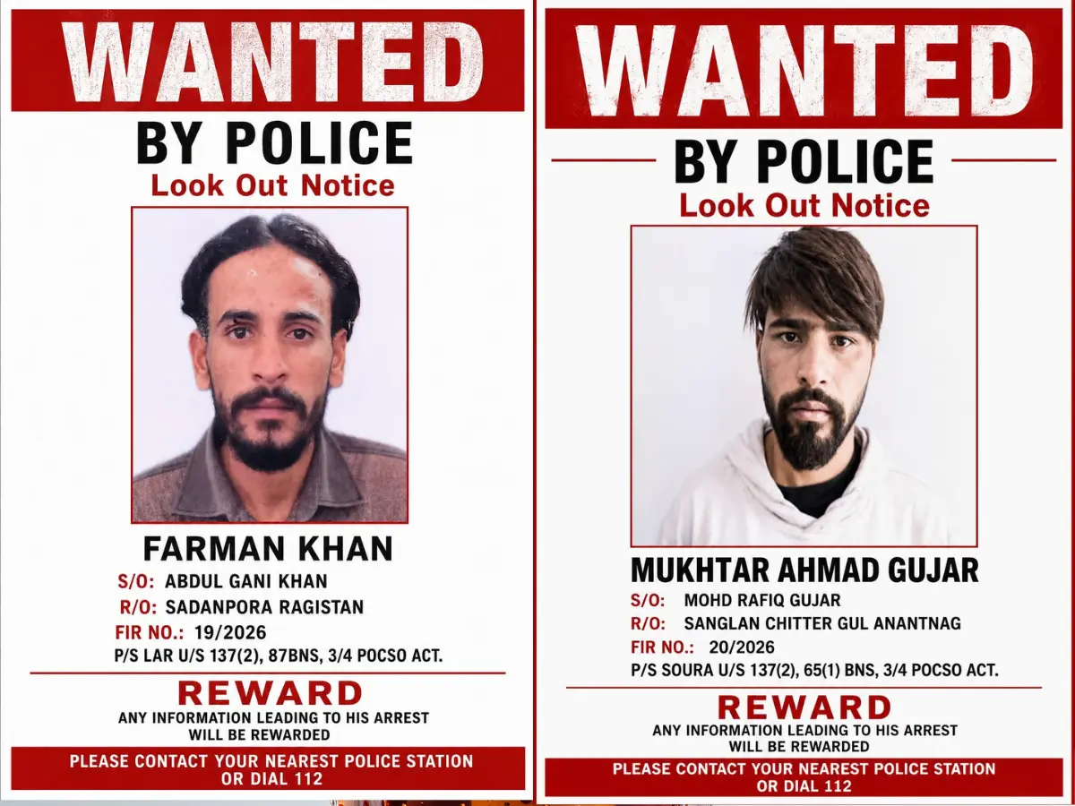High alert across J&K after 2 POCSO-accused prisoners escape Srinagar Central Jail