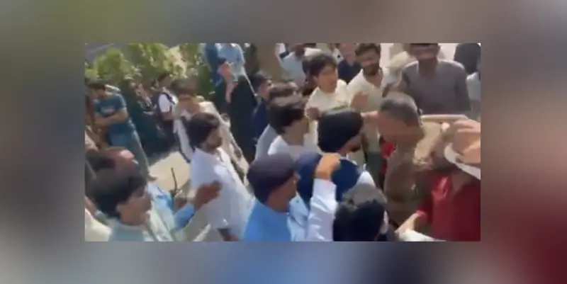 WATCH | High drama at Pakistan university: Protest erupts after security officer ‘opens fire’, manhandles female student WATCH | High drama at Pakistan university: Protest erupts after security officer ‘opens fire’, manhandles female student
