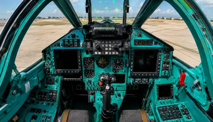 Why the Su-30MKI cockpit is painted bright turquoise green