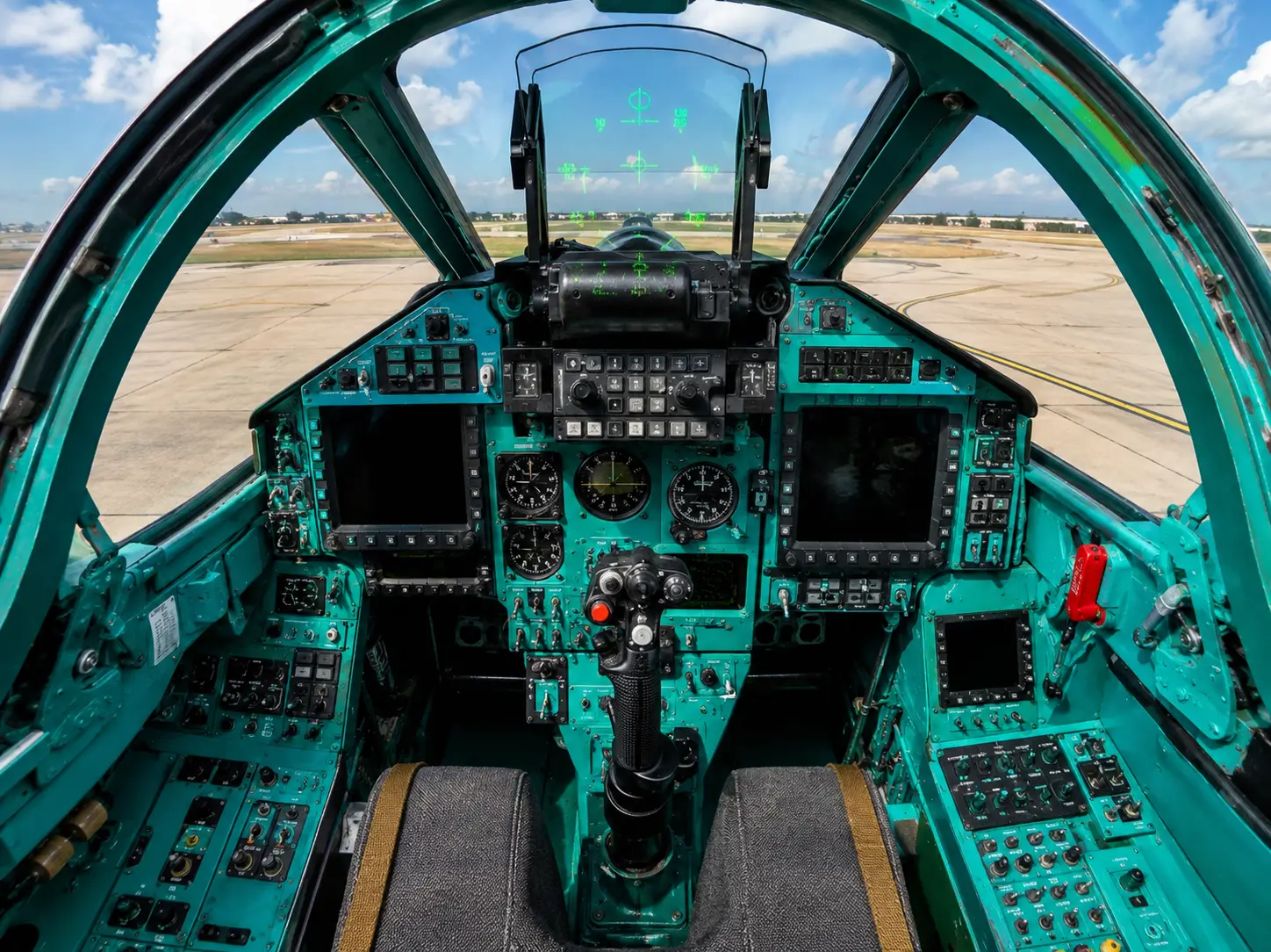 Why the Su-30MKI cockpit is painted bright turquoise green