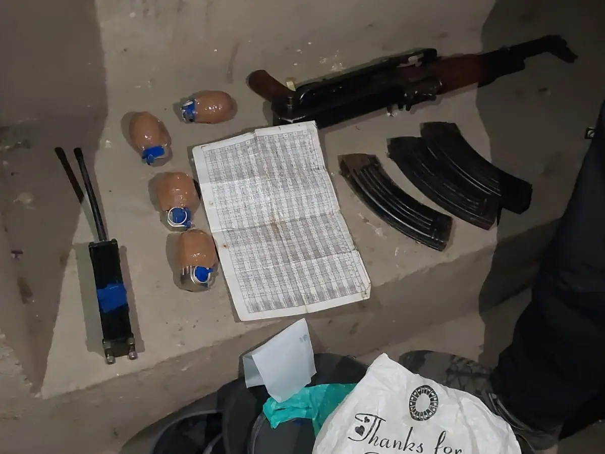 Arms and ammunition recovered during CASO in North Kashmir’s Sopore Arms and ammunition recovered during CASO in North Kashmir’s Sopore