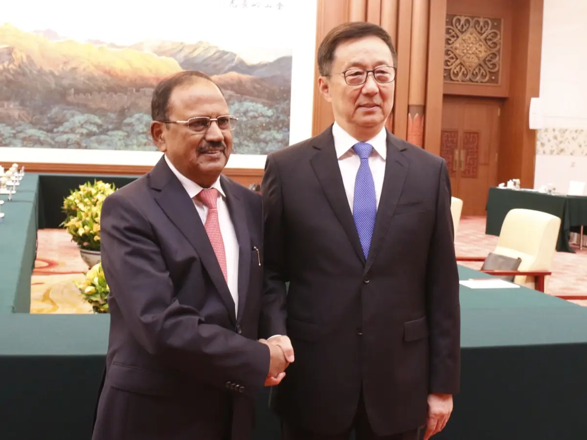 Indian NSA Doval Ajit Doval meets Chinese VP Han Zheng, discusses strengthening peace in border areas