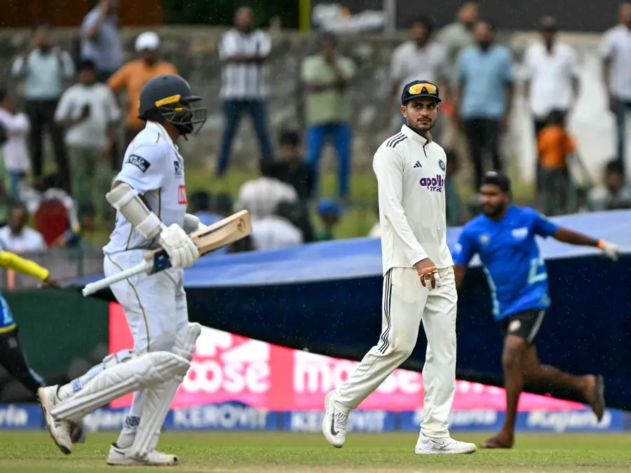 IND vs SL 2nd Test, Day 3: Krishna, Suthar share 6 wickets as India surge ahead despite rain