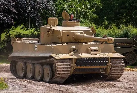 Allied anti-tank guns rarely penetrated the Tiger's 100 mm thick frontal armour