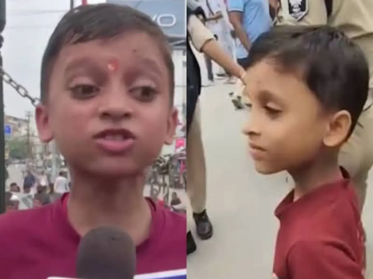 Bihar student protest: 6-year-old demands CM Samrat Choudhary’s resignation, video goes viral