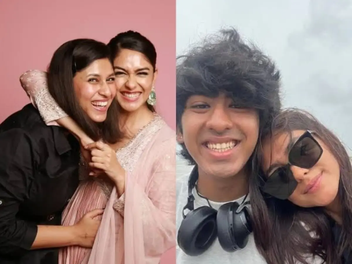 Mrunal Thakur, Manndar Thakur and Lochan Thakur