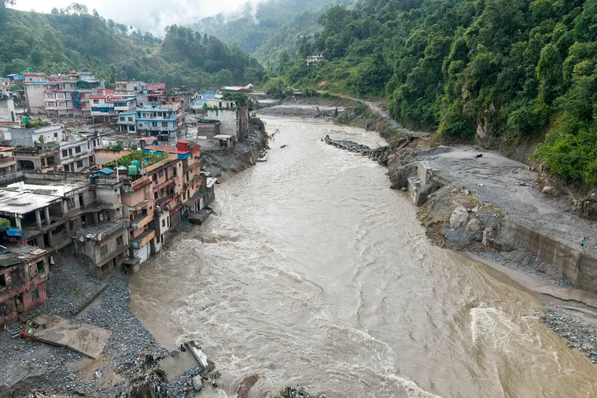 ‘Inland tsunami’ tears through Nepal