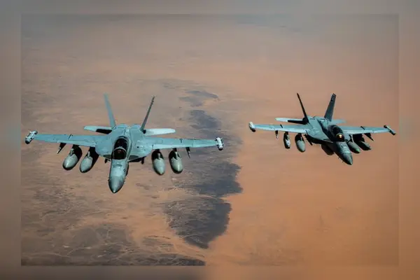 US forces strike Iranian rocket launchers on Larak Island in Strait of Hormuz US forces strike Iranian rocket launchers on Larak Island in Strait of Hormuz