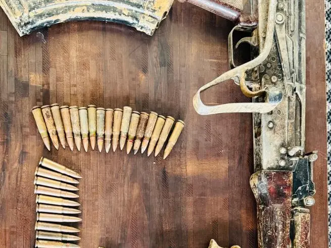 Major security success in Shopian: Joint forces bust terror hideout, recover arms and ammunition Major security success in Shopian: Joint forces bust terror hideout, recover arms and ammunition