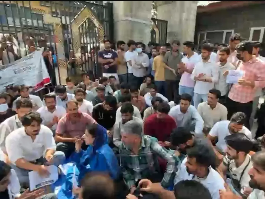 Kashmir medical interns protest over stipend, demand hike; PDP and Congress show support Kashmir medical interns protest over stipend, demand hike; PDP and Congress show support