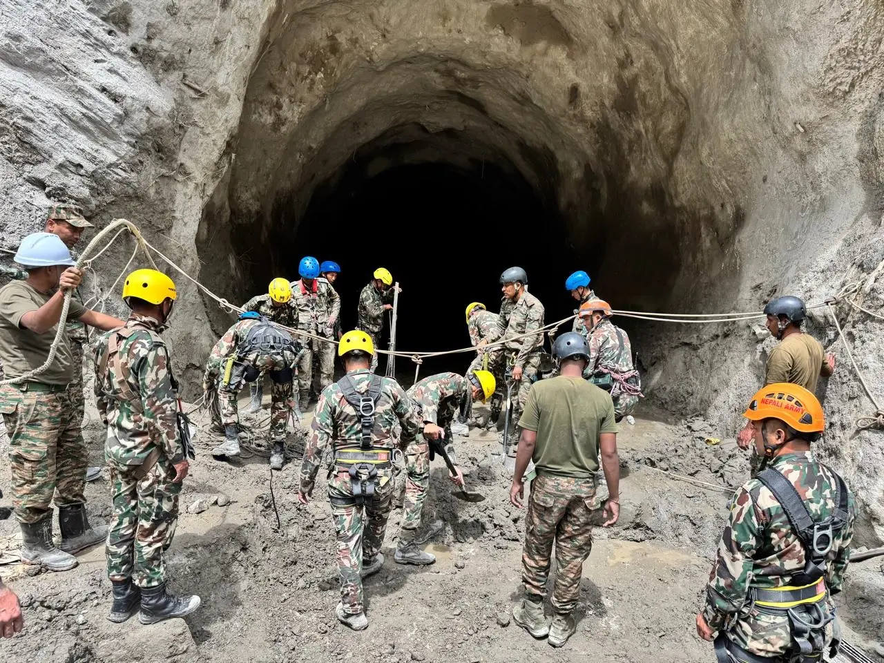 Indian tunnel rescue team makes progress at Chilime, Langtang hydropower sites in Nepal
