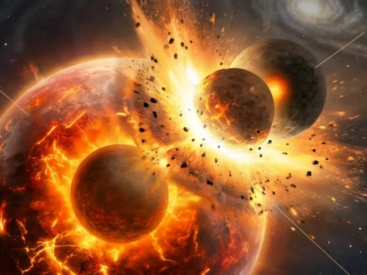 Earth-Theia collision created the moon in just 5 hours, study shows Earth-Theia collision created the moon in just 5 hours, study shows