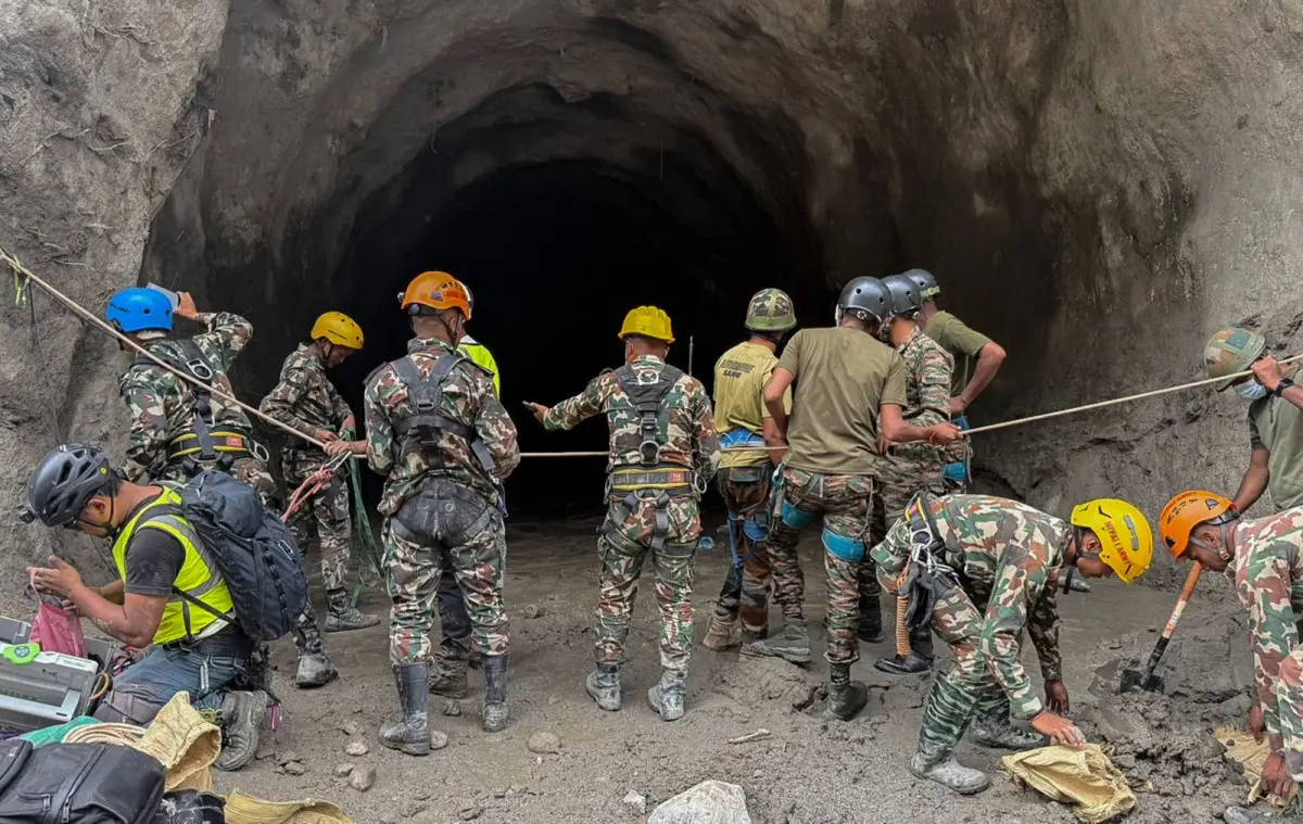 Voices heard after days underground: Hope mounts as rescuers reach trapped Nepal power plant workers