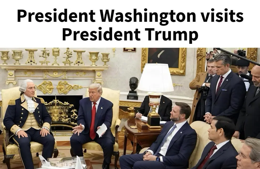 President Washington visits President Trump