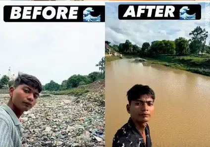 Indian student’s solo cleanup of Ajnar river earns global recognition and job offer from Netherlands